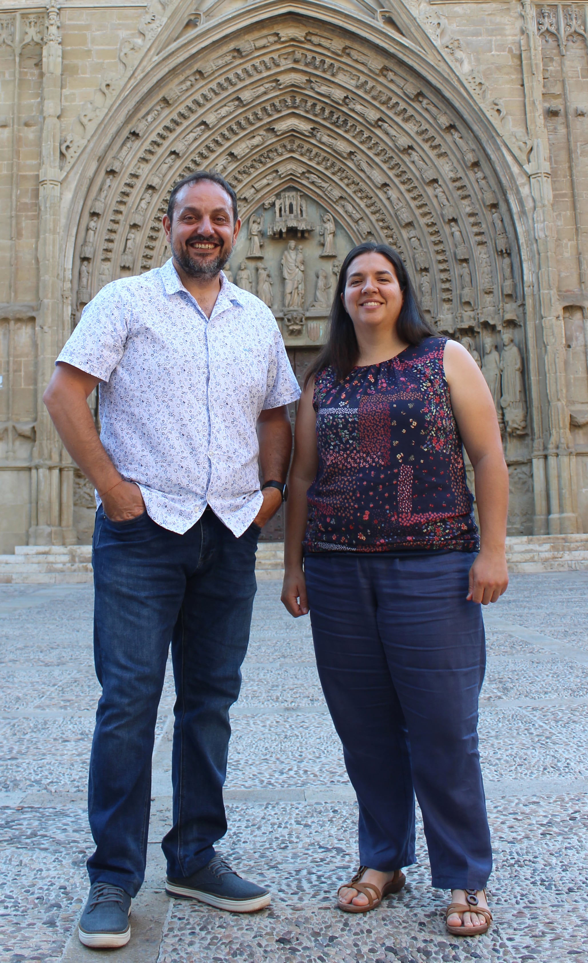 Jaime Esparrach junto a Isabel Ramos