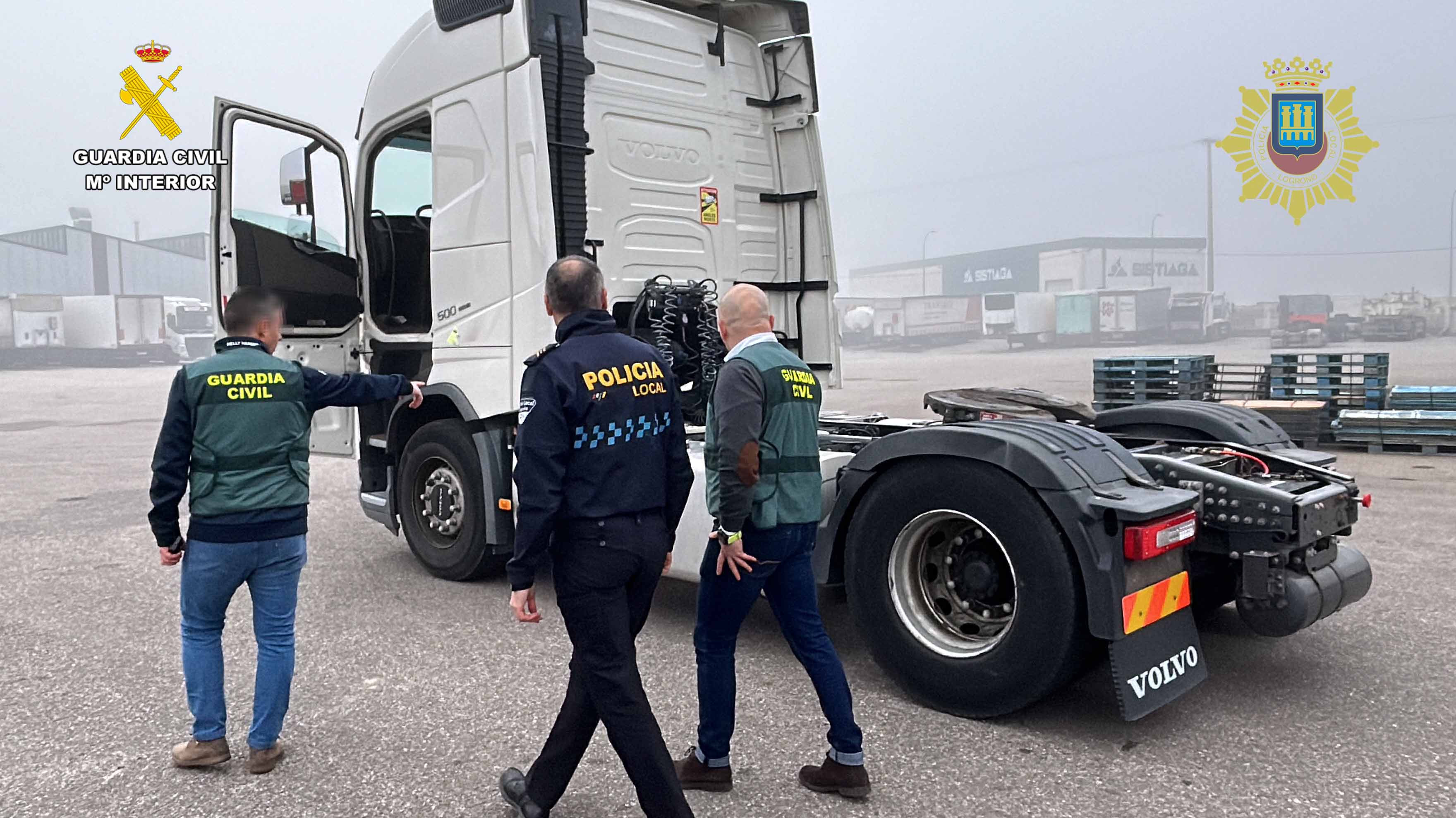 Investigado un varón de 40 años por hacer pasar un camión nuevo por otro siniestrado y reparado en Logroño