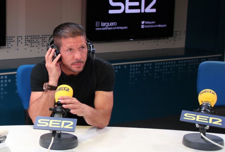 Simeone, entrenador del Atlético de Madrid, en 'El Larguero'