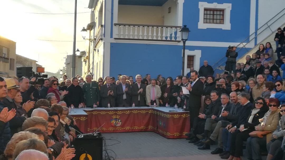El Cabildo se celebra por primera vez en Sax como Bien de Interés Cultural Inmaterial