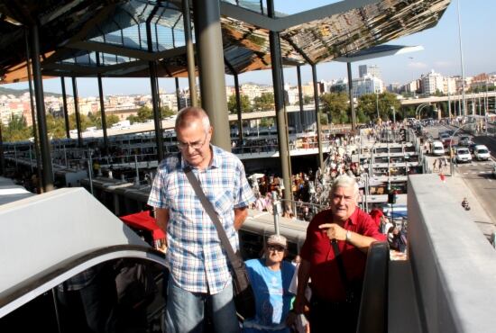 El nou edifici dels Encants el primer dia de funcionament