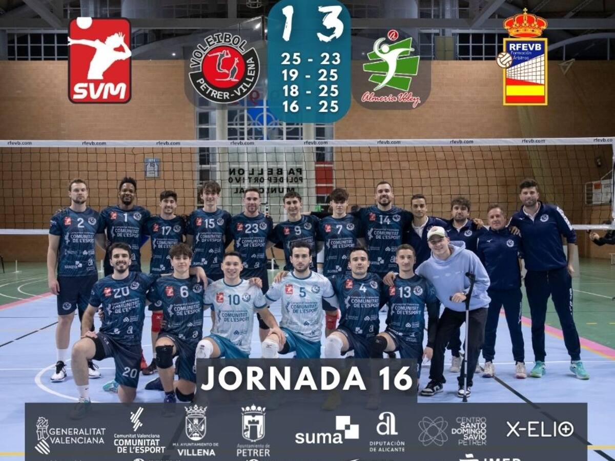 El Volei Villena-Petrer cae con honores ante el Unicaja de Almería