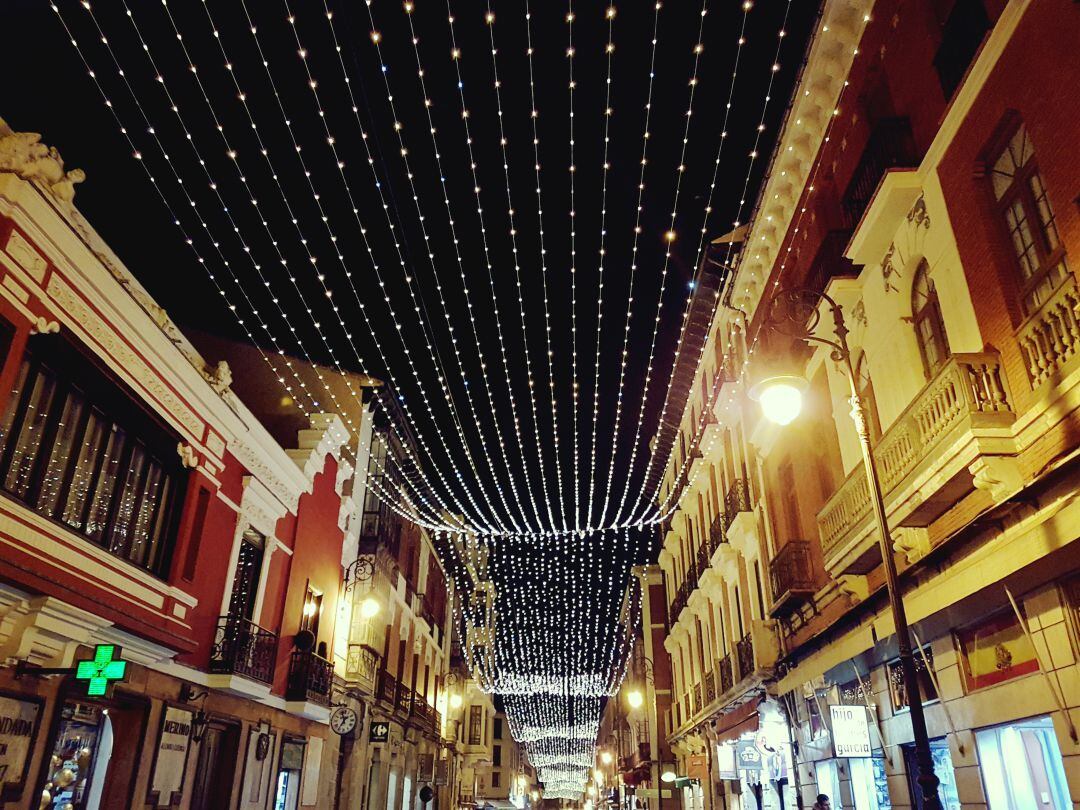 Iluminación navideña en la Calle Ancha