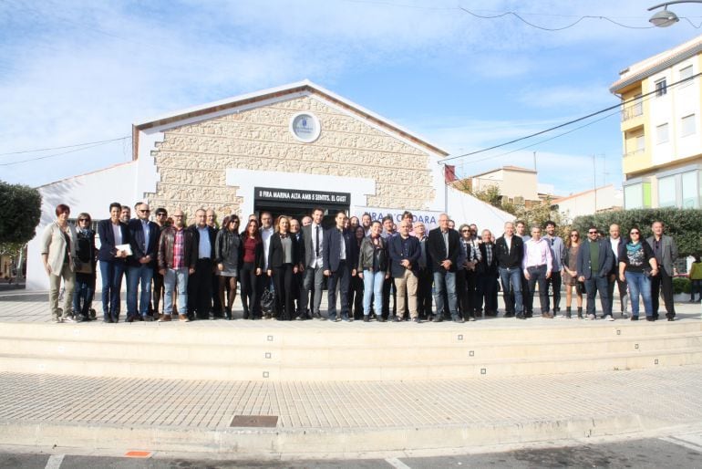 Momento de la inauguración de la &#039;II Fira Marina Alta amb els cinc sentits, el gust&#039; celebrada en Ondara. 