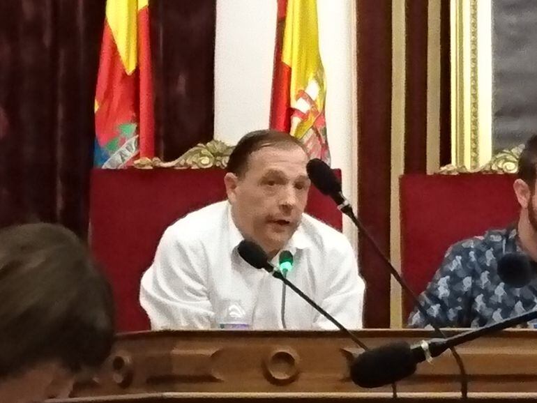 Jesús Pareja, en pleno municipal de junio