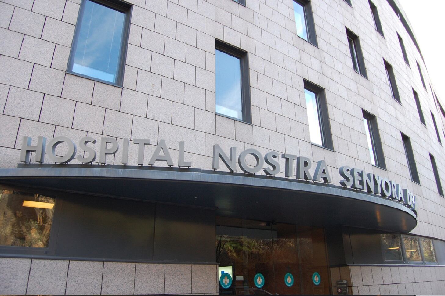 Façana de l&#039;hospital Nostra Senyora de Meritxell.