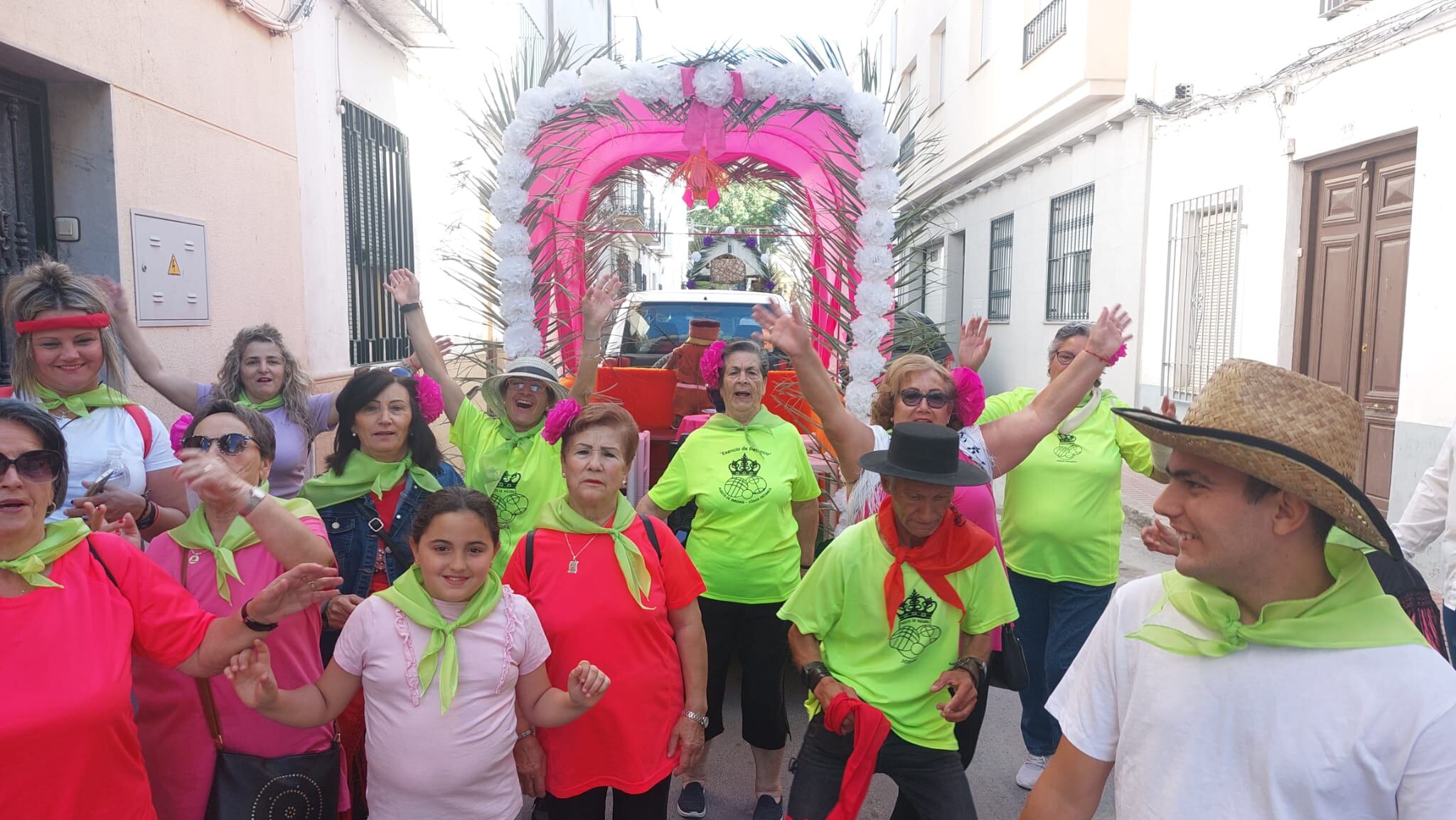 Animación en el Carromato de la Asoc. de Petanca &#039;Puerta de Mágina&#039; ganadora del primer premio en carromatos