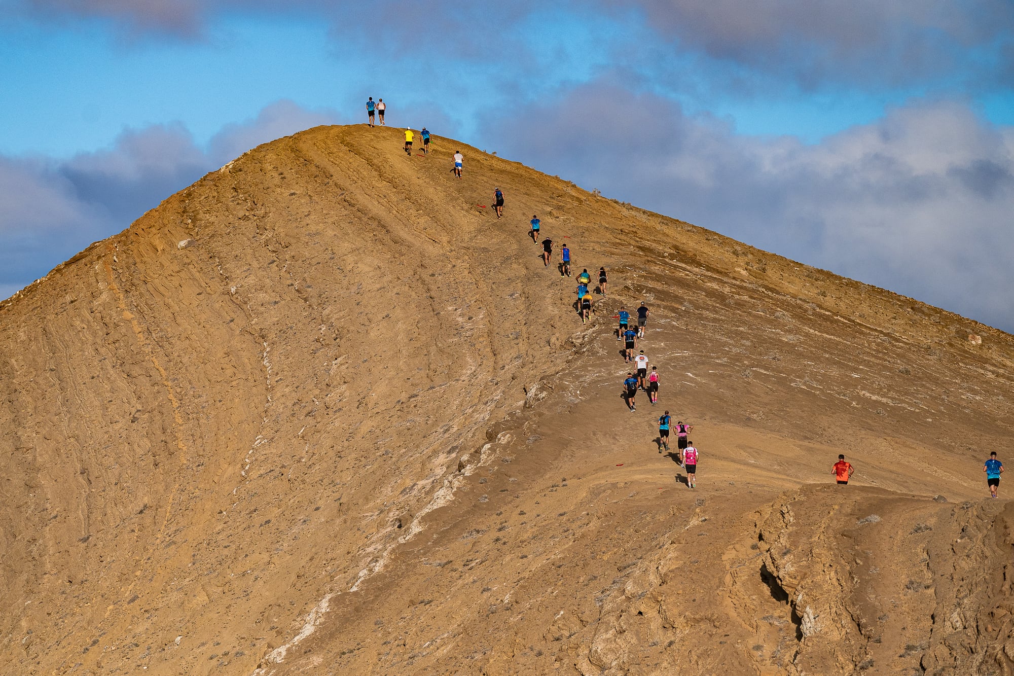 Participantes en el Trail Caldera de El Cuchillo 2024.