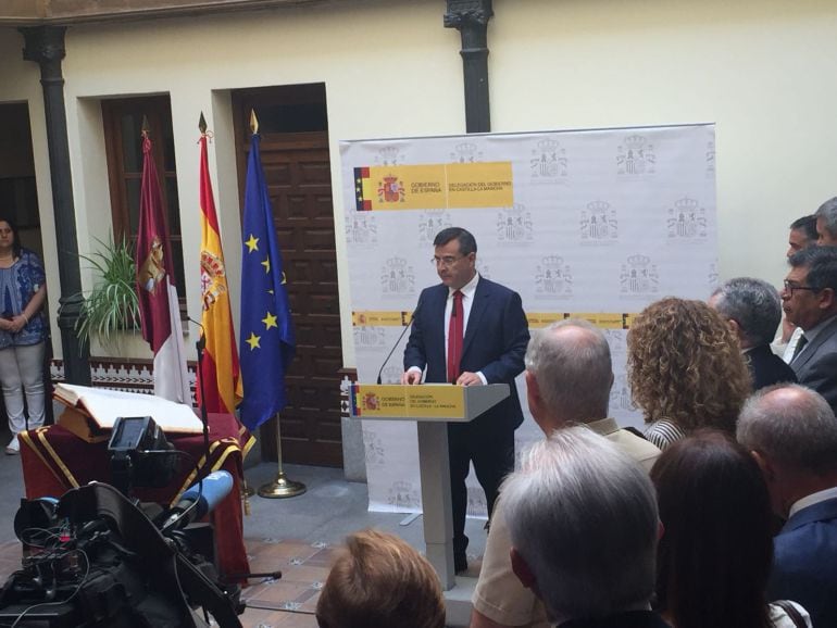 Carlos Ángel Devia en su primer discurso como subdelegado