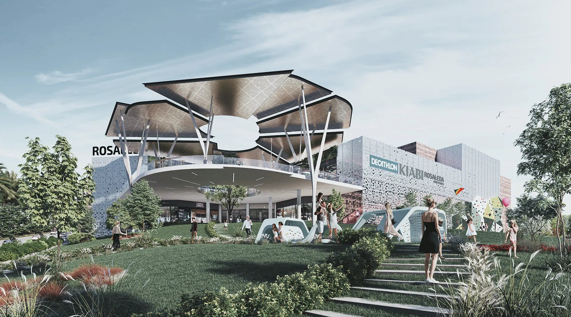 Proyecto final del futuro cambio en el Centro Comercial Rosaleda de Málaga