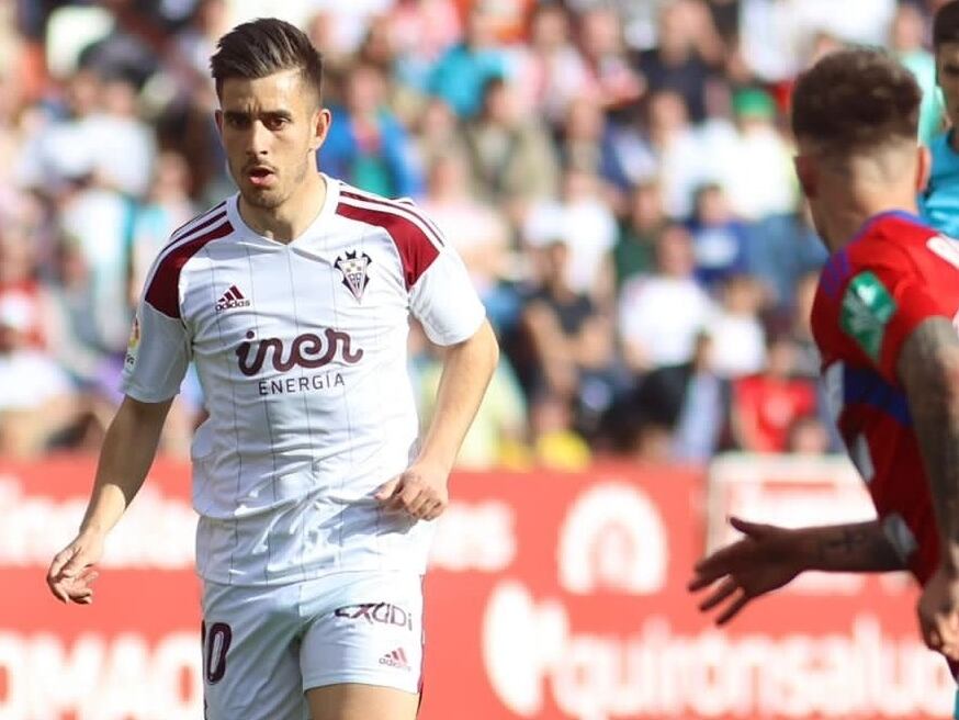 Manu Fuster, durante el partido disputado ante el Granada