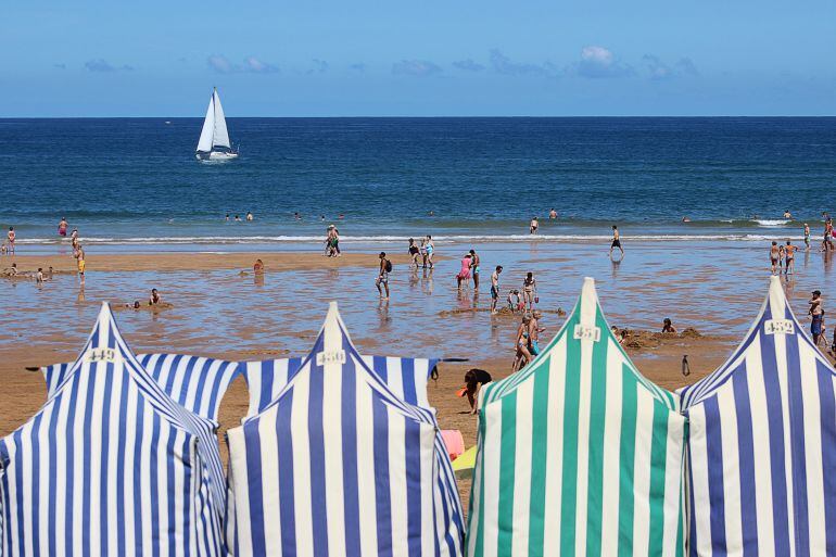 Imagen de la playa de Zarautz