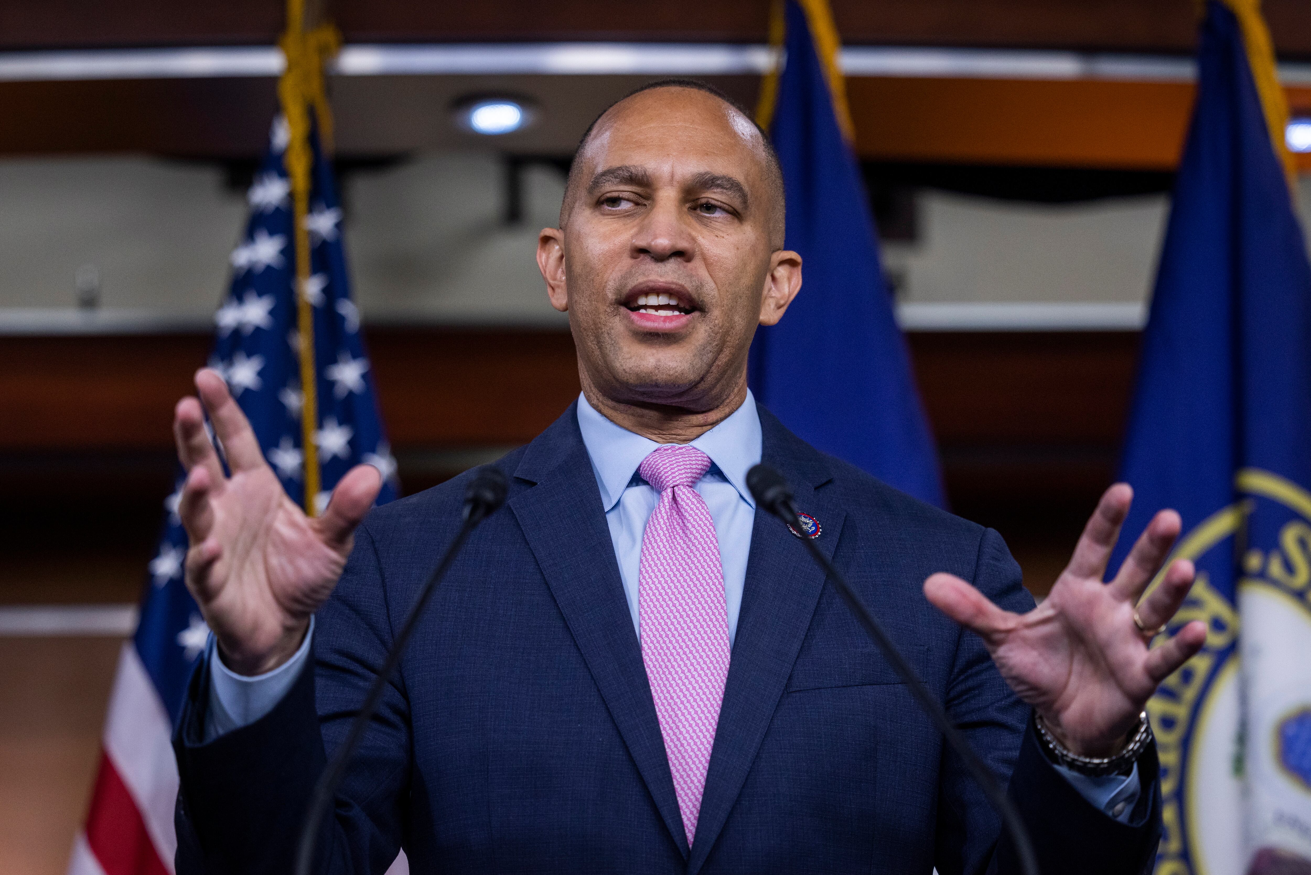 Hakeem Jeffries, líder de la minoría Demócrata en el Congreso