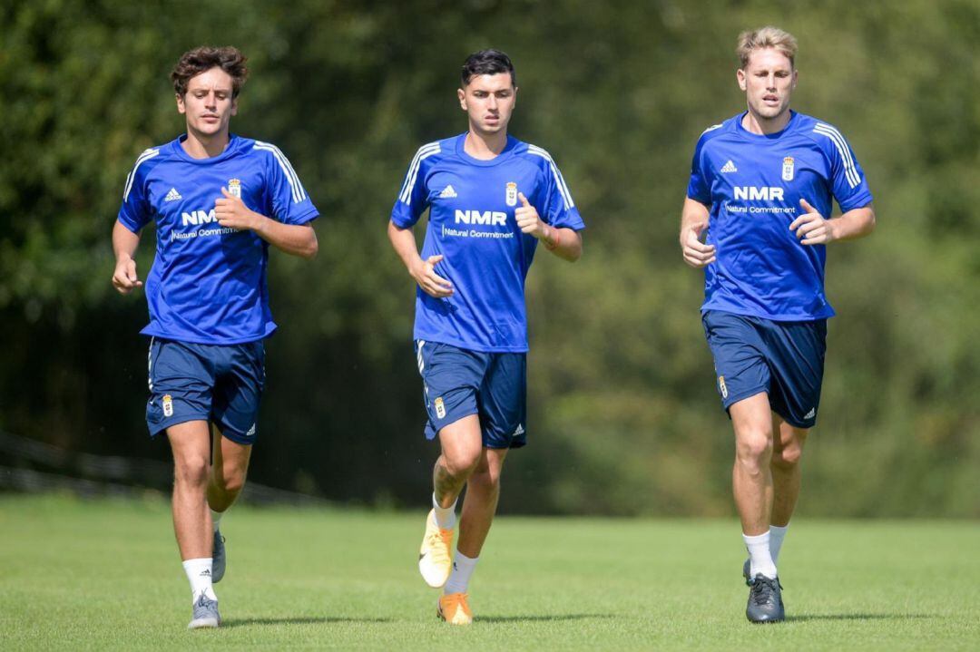 Marco Sangalli, Rafa Mújica y Carlos Hernández en El Requexón.