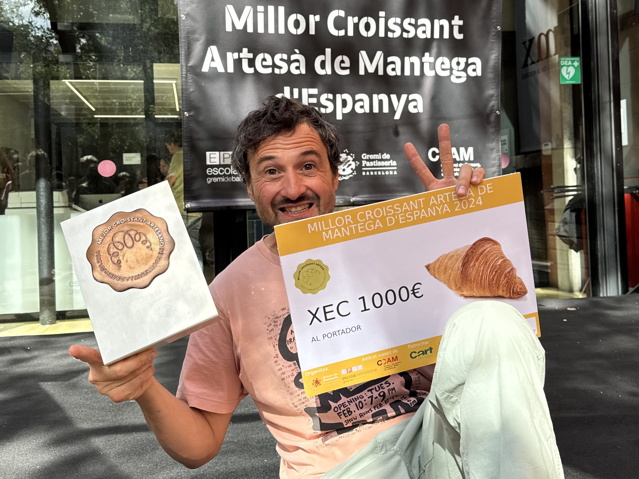 Andreu Sayó ha vuelto a ganar el concurso &#039;Mejor Croissant de Artesano de Mantequilla de España&#039;.