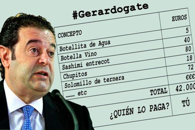 Imatge de la campanya #Gerardogate impulsada pel PSPV-PSOE. 