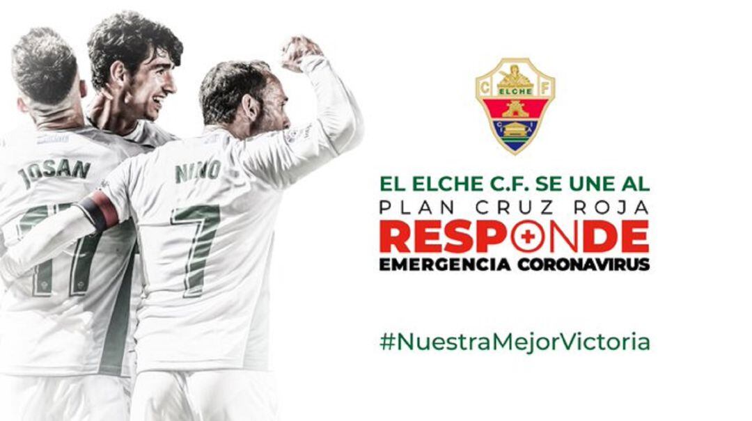 El Elche CF se une al plan Cruz Roja Responde