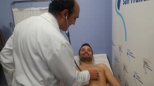 Marcos Álvarez fue examinado por el Doctor López Contreras