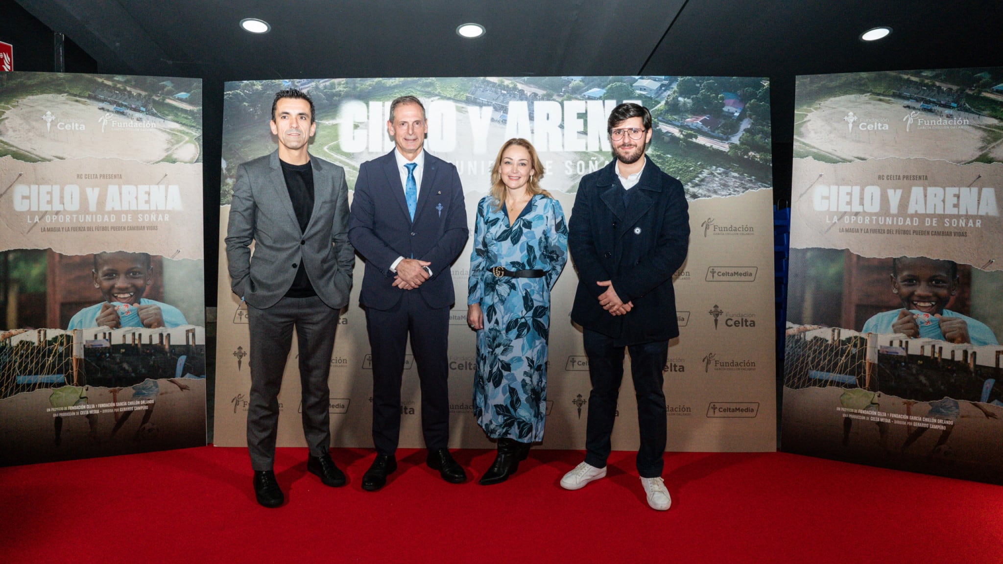 Miguel Álvarez, Germán Arteta, Marián Mouriño y Gerardo Campero en la presentación de &quot;Cielo y Arena&quot;