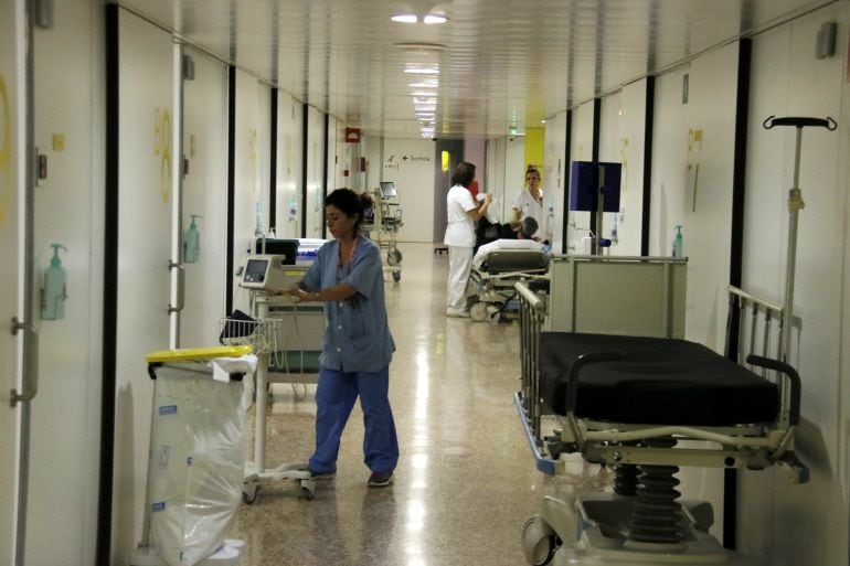 Mòduls d&#039;Urgències a l&#039;Hospital de Bellvitge, el 4 de gener de 2018.