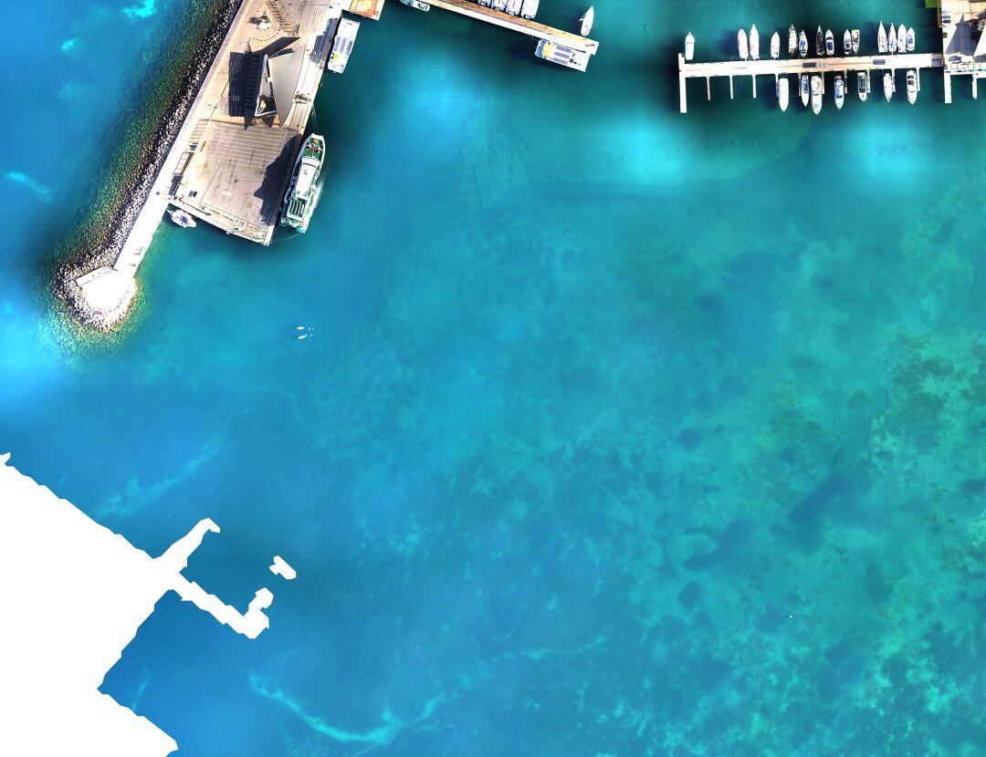 Imagen aérea de la zona afectada