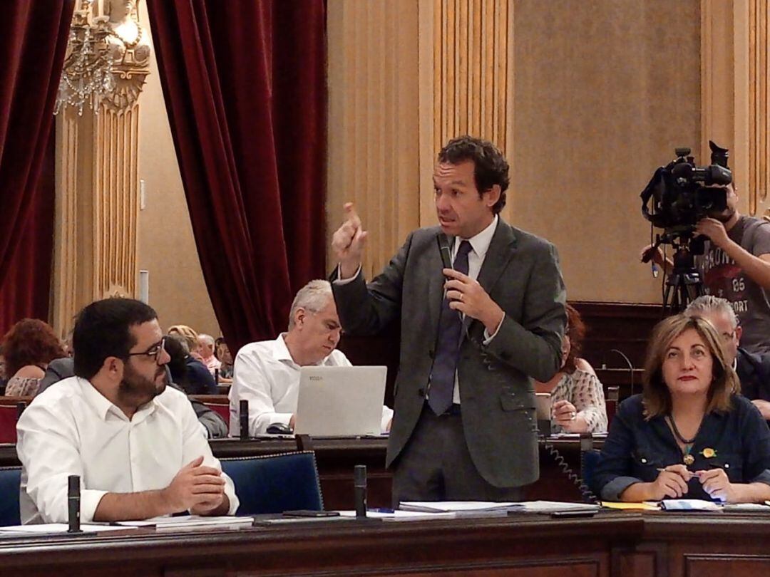 Marc Pons, en su intervención de hoy en el Parlament