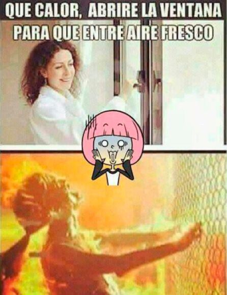 Meme sobre el calor 2.