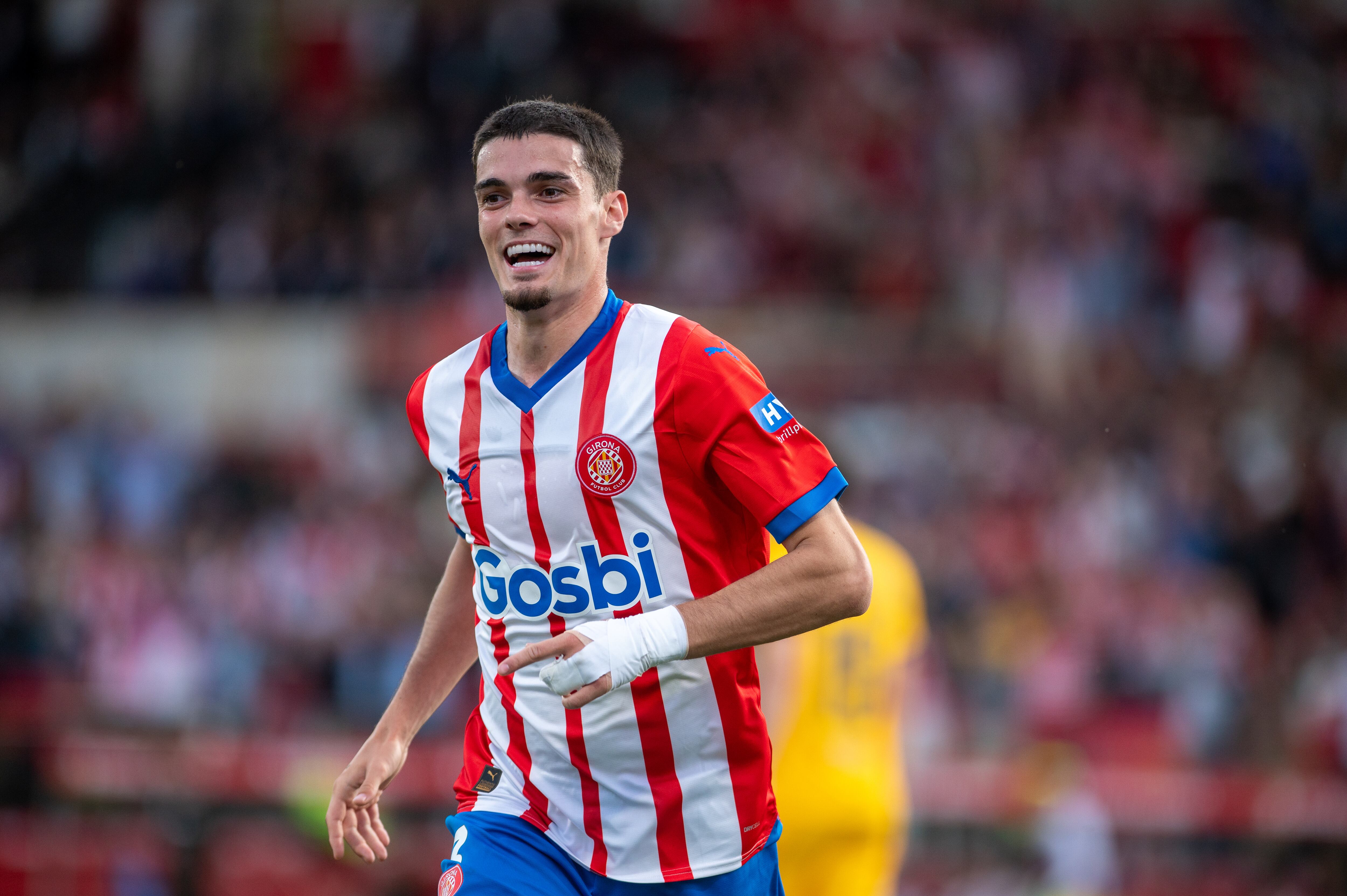 Miguel Gutierrez, lateral del Girona (Martin Silva Cosentino/NurPhoto via Getty Images).