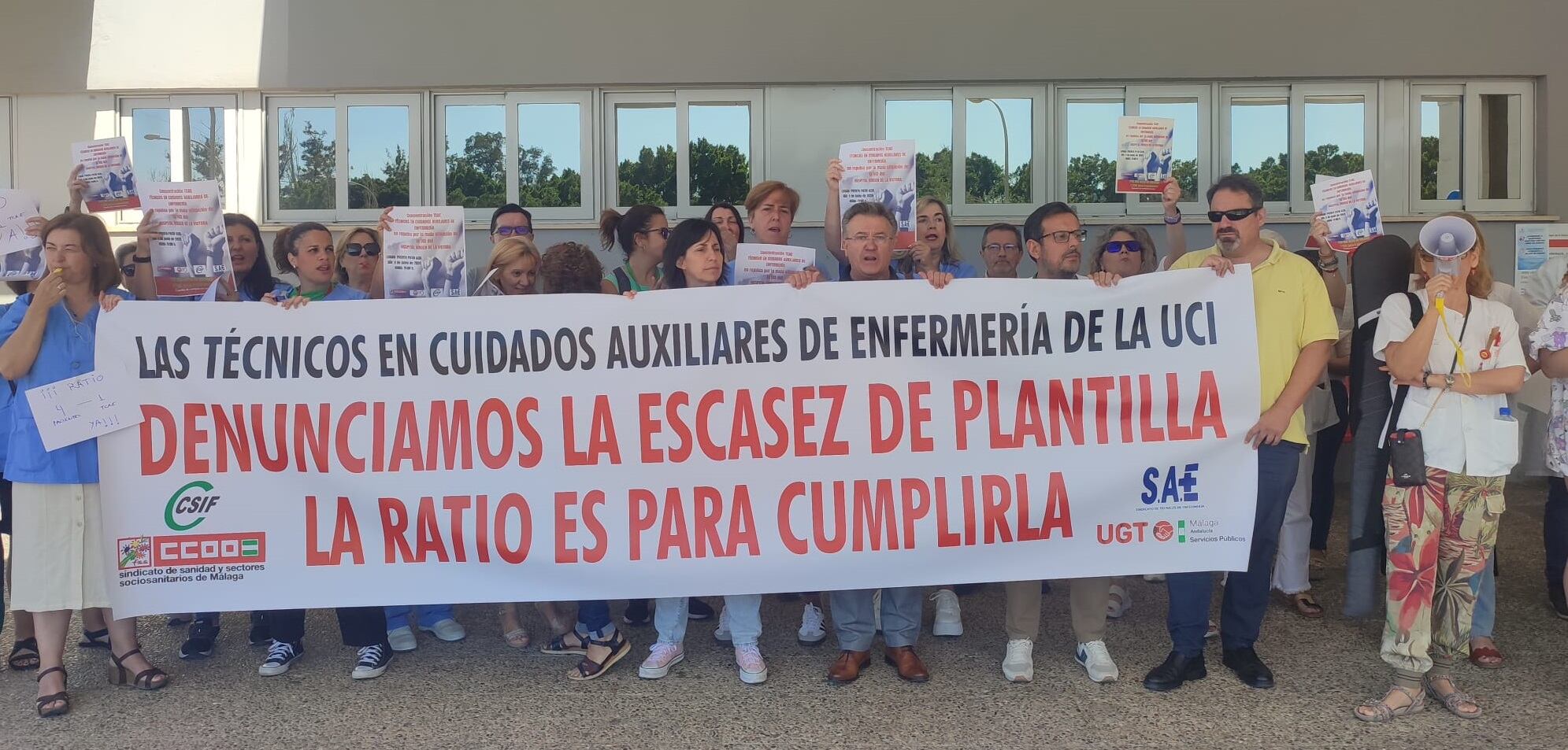 Momento de la protesta