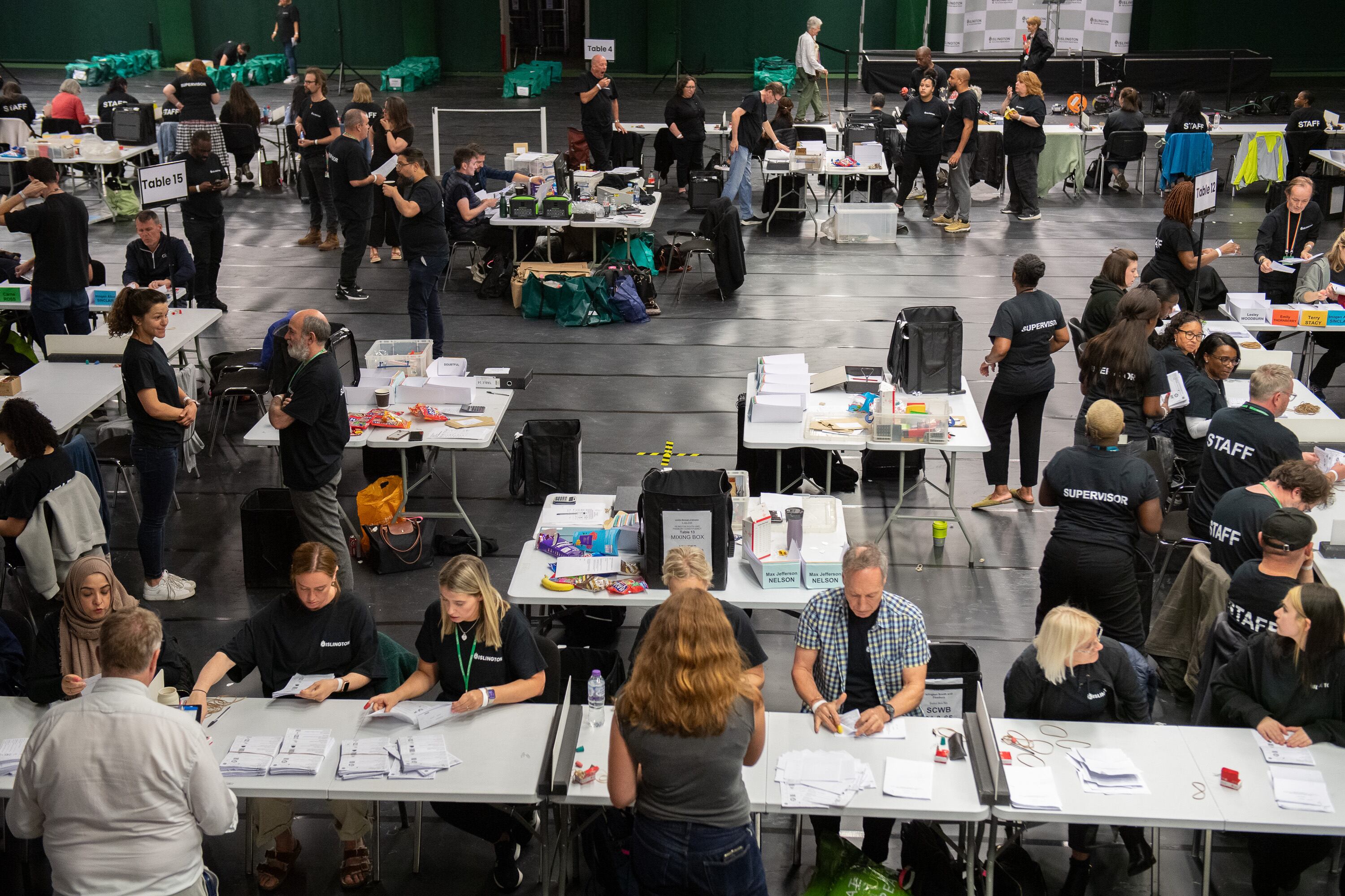 Un colegio electoral durante las elecciones generales del pasado 4 de julio de 2024 en Reino Unido.