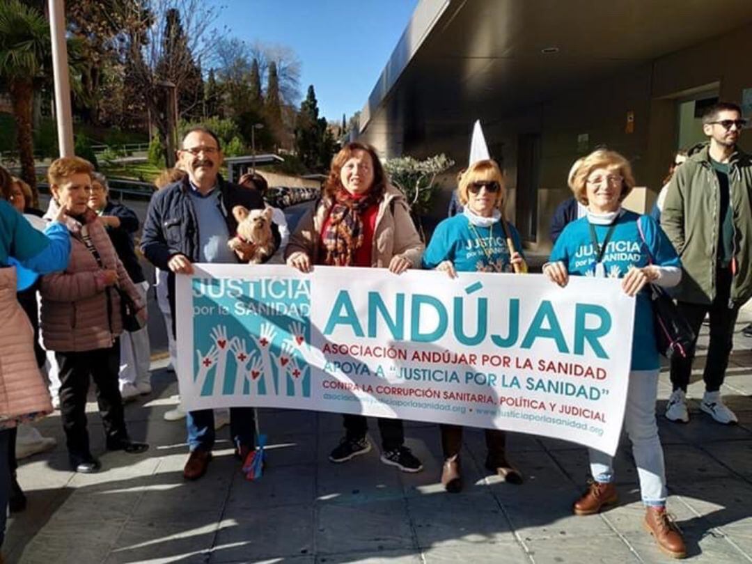 Miembros de la Asociación Andújar por la Sanidad