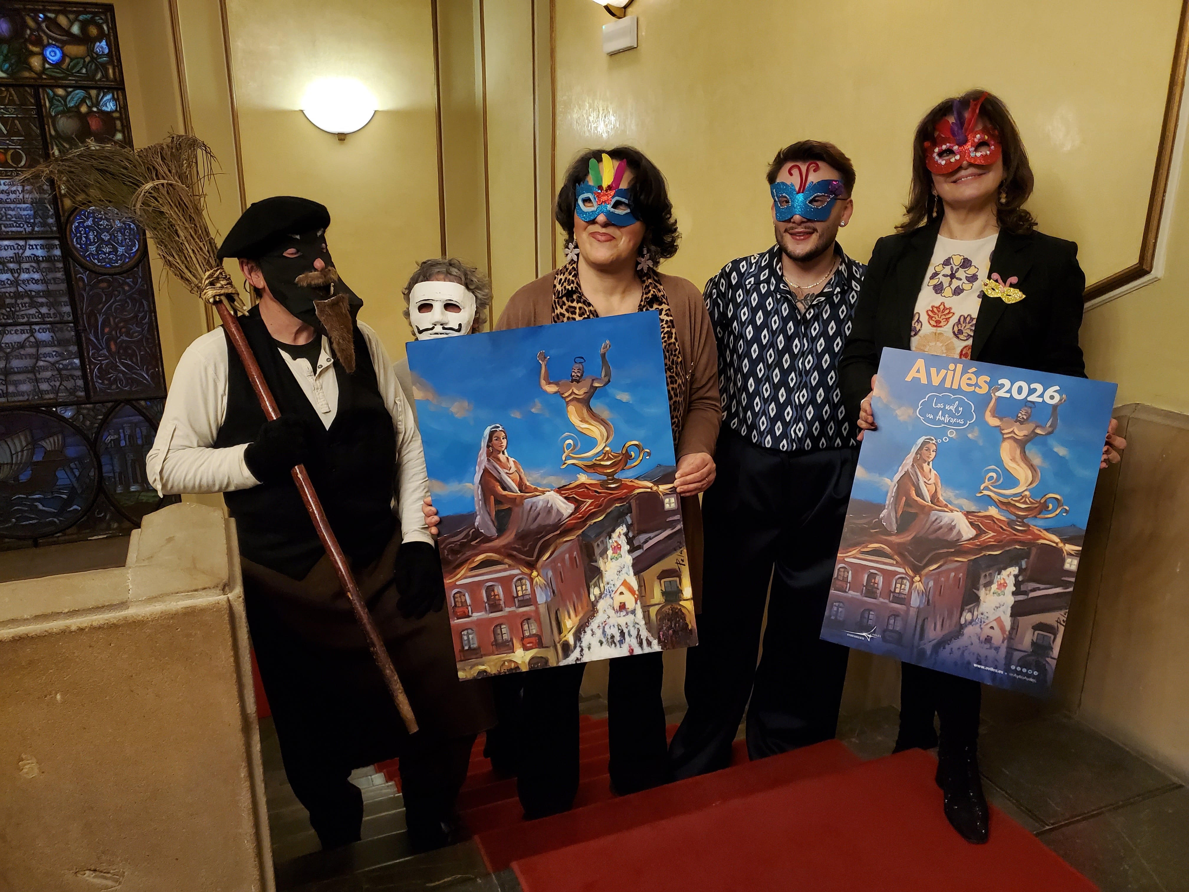 Presentación del Antroxu de Avilés con el mundo árabe como temática.