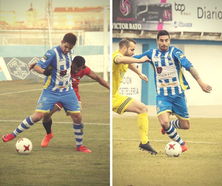 Adeva (i) y Rubiato (d) se han convertido en una dupla letal en el ataque blanquiazul.