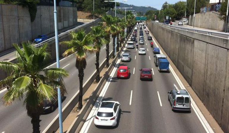 Imatge de la Ronda de Dalt de Barcelona