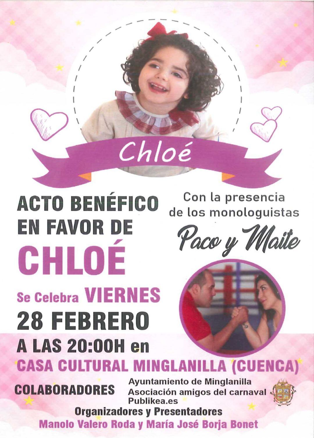 Acto de humor benéfico a favor de Chloé