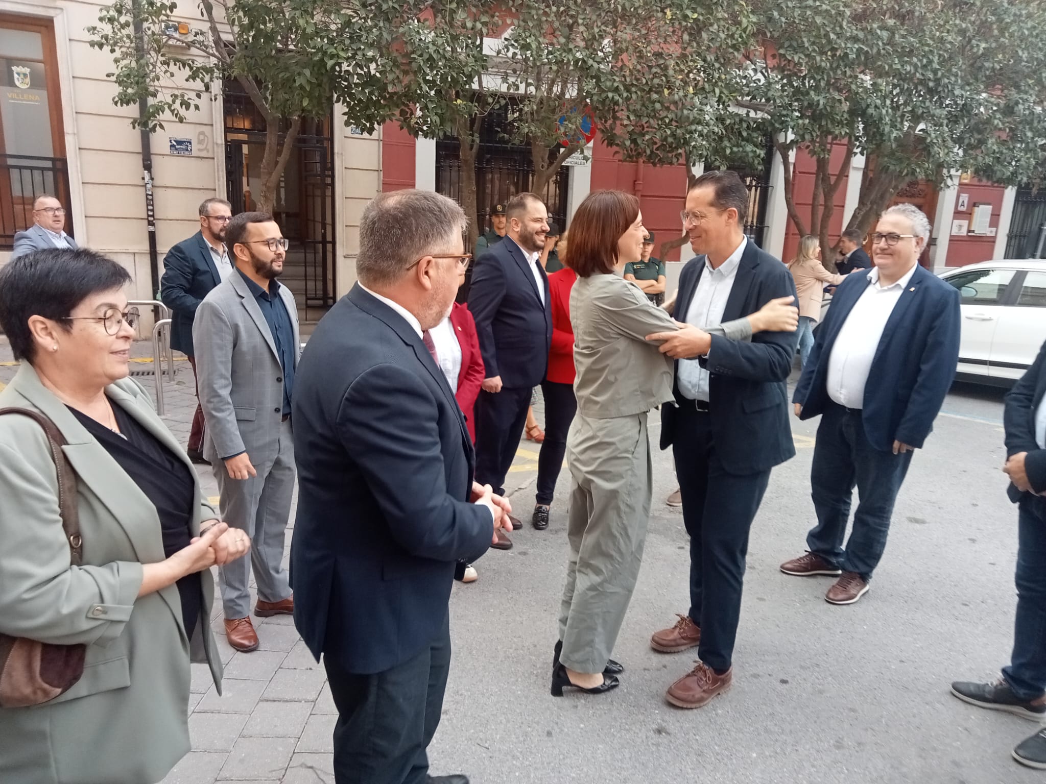 Llegada de la ministra a Villena
