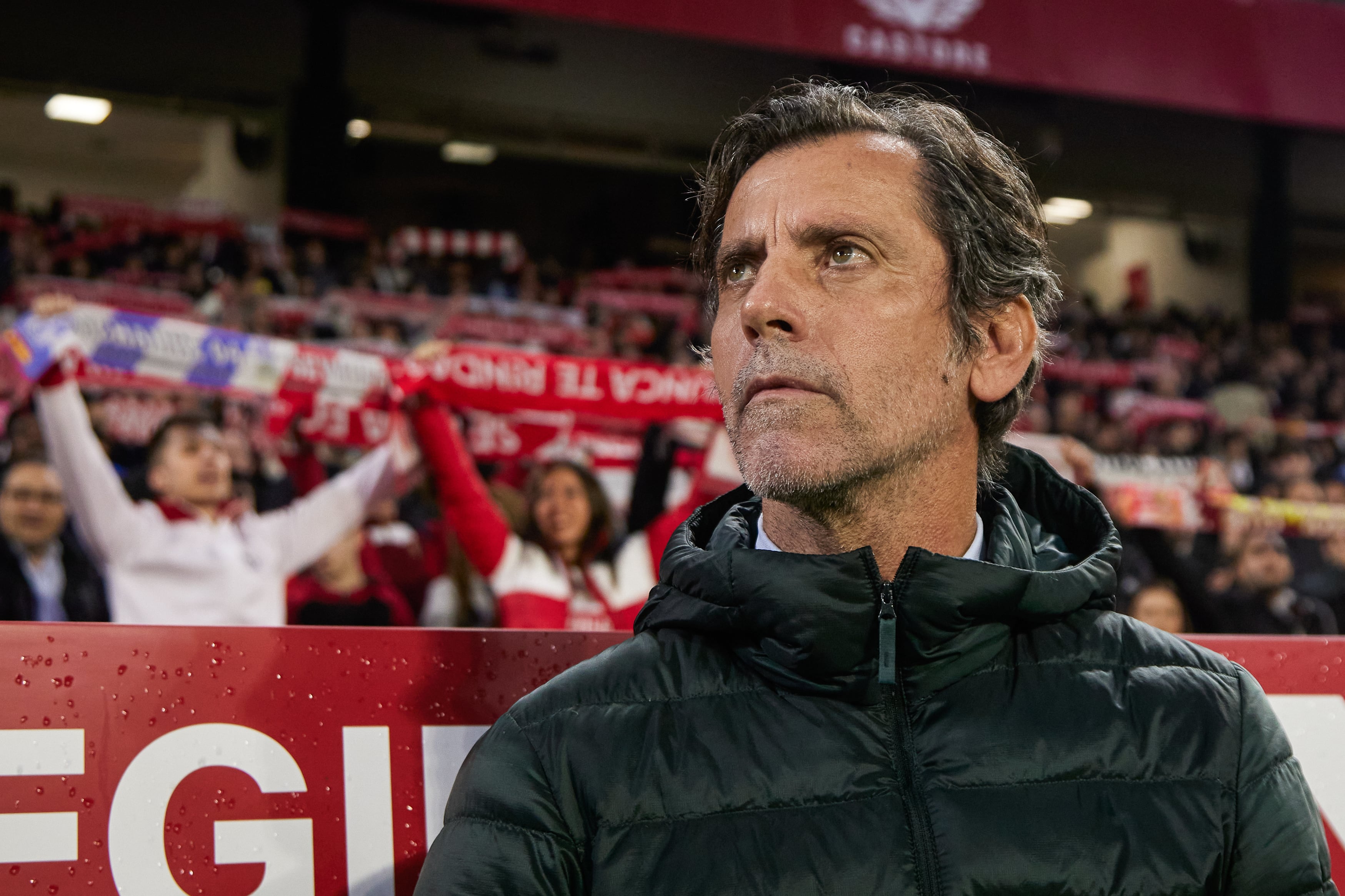 Quique Sánchez Flores, en un partido en el Ramón Sánchez Pizjuán entre Sevilla FC y Getafe CF. (Photo By Joaquin Corchero/Europa Press via Getty Images)