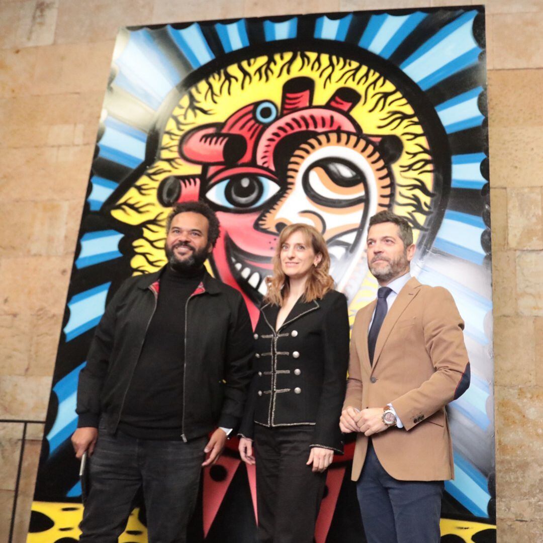 Carlos Jean, Mar Sancho y Julio López, en la presentación del festival