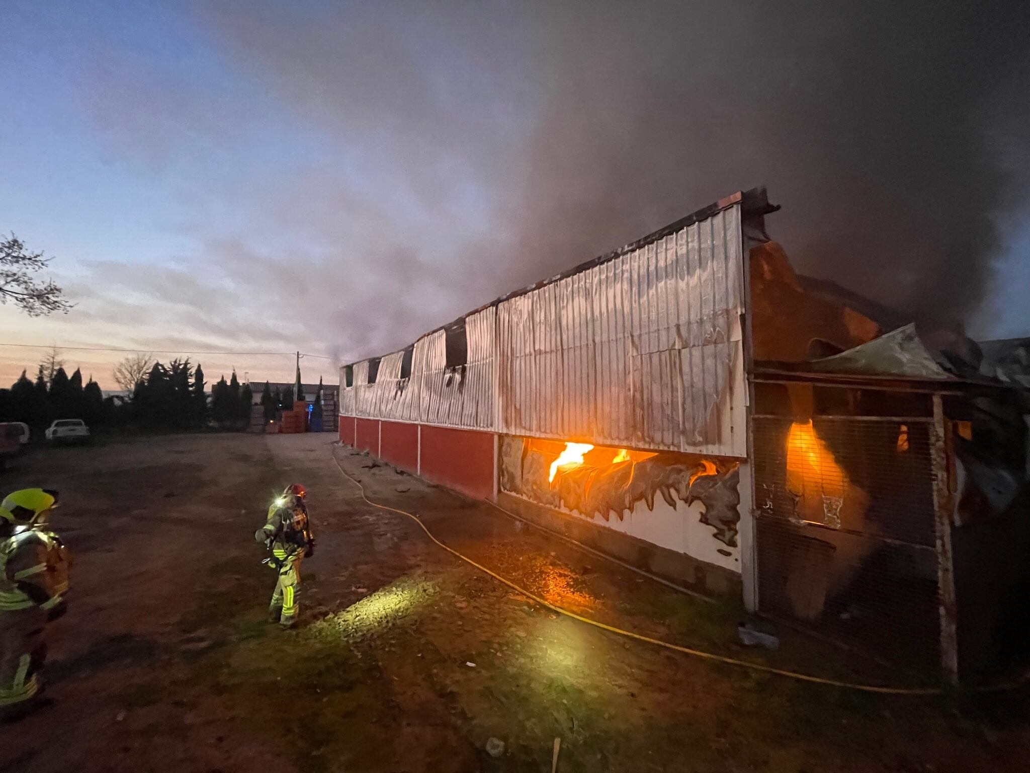 Incendio ocurrido en Binaced