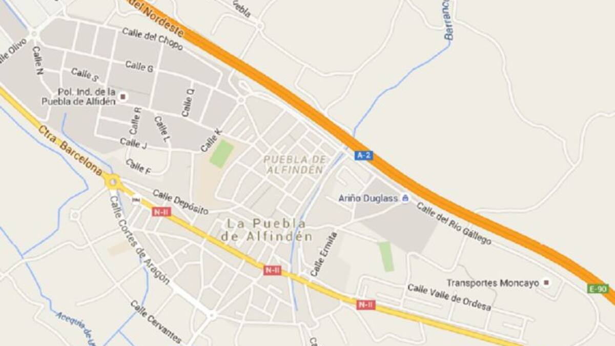 Accidente mortal en La Puebla de Alfindén