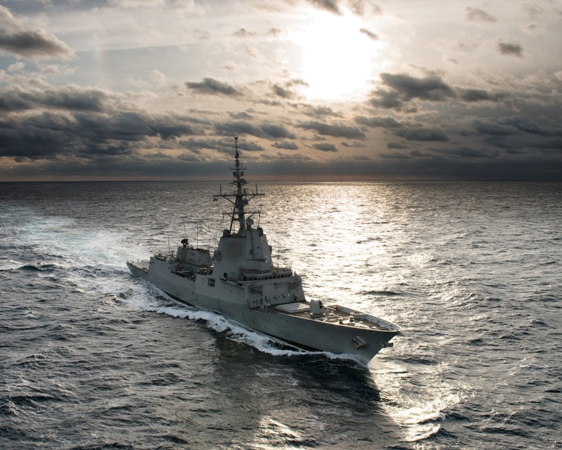 La fragata 'Álvaro de Bazán'.