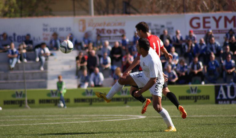 Lance del partido entre Olímpic y Hércules