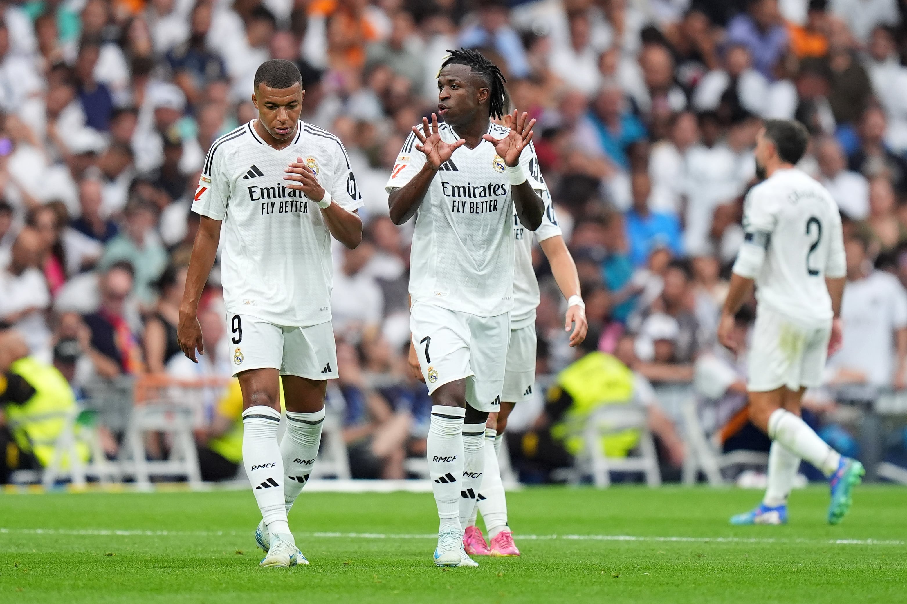 Kylian Mbappé y Vinicius.