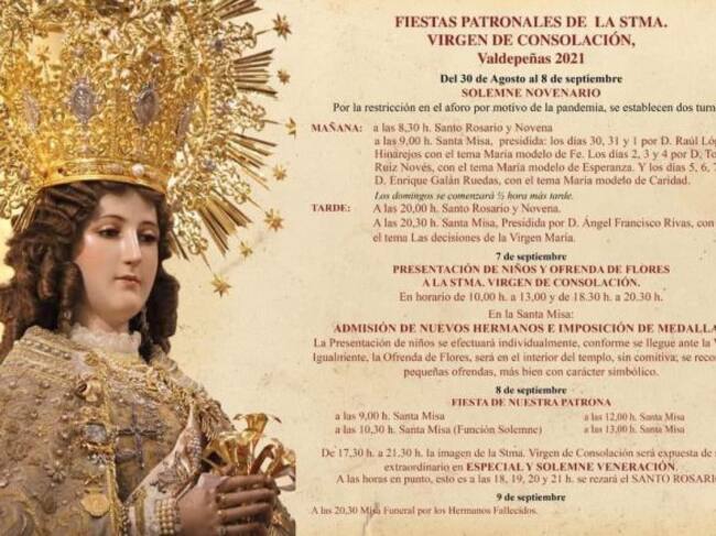 Programa de actos para este 2021