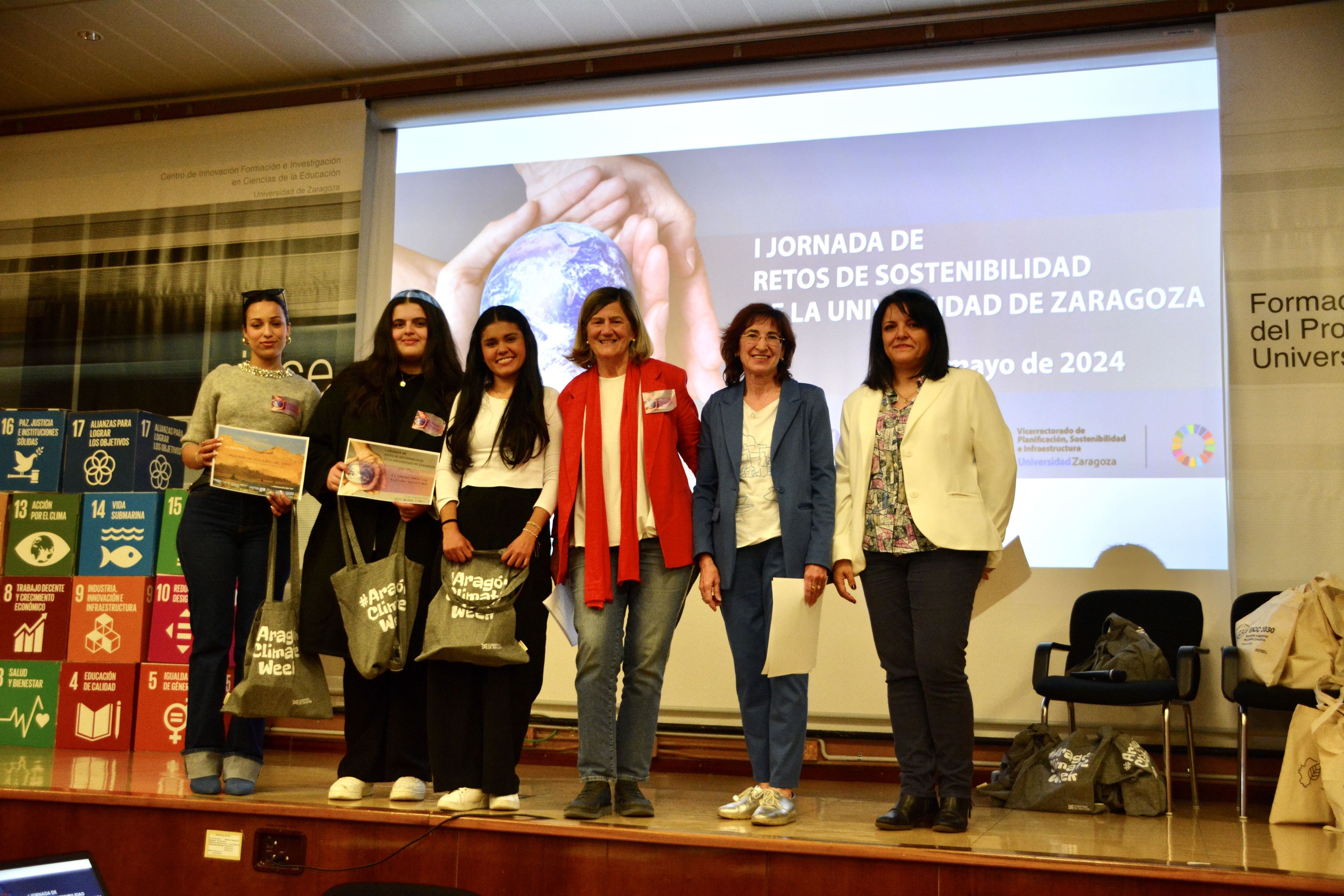 Estudiantes premiadas del Campus de Huesca por su trabajo sobre los ODS