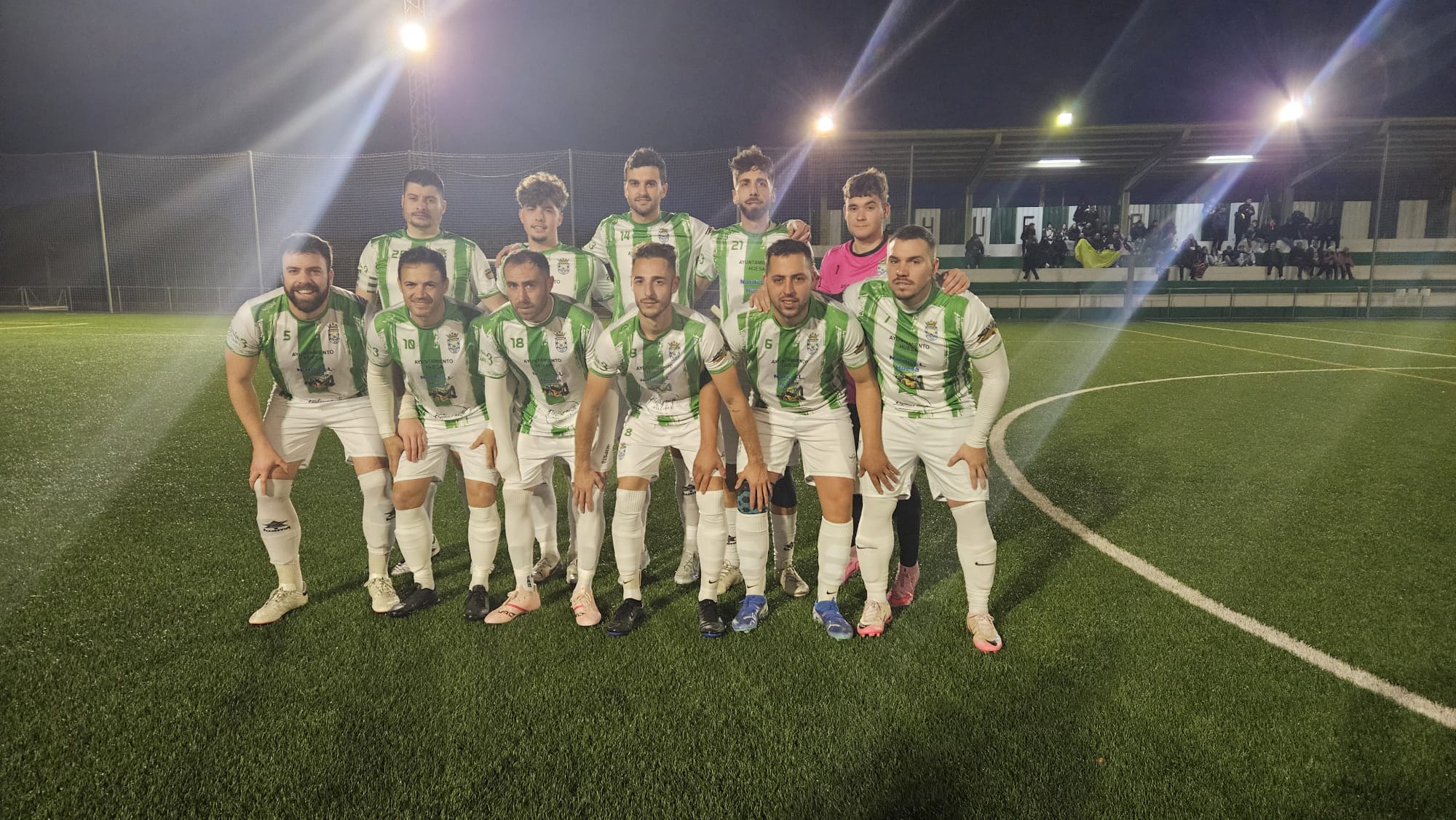 Equipo titular  del Huesa U.D. frente al Jódar C.F.