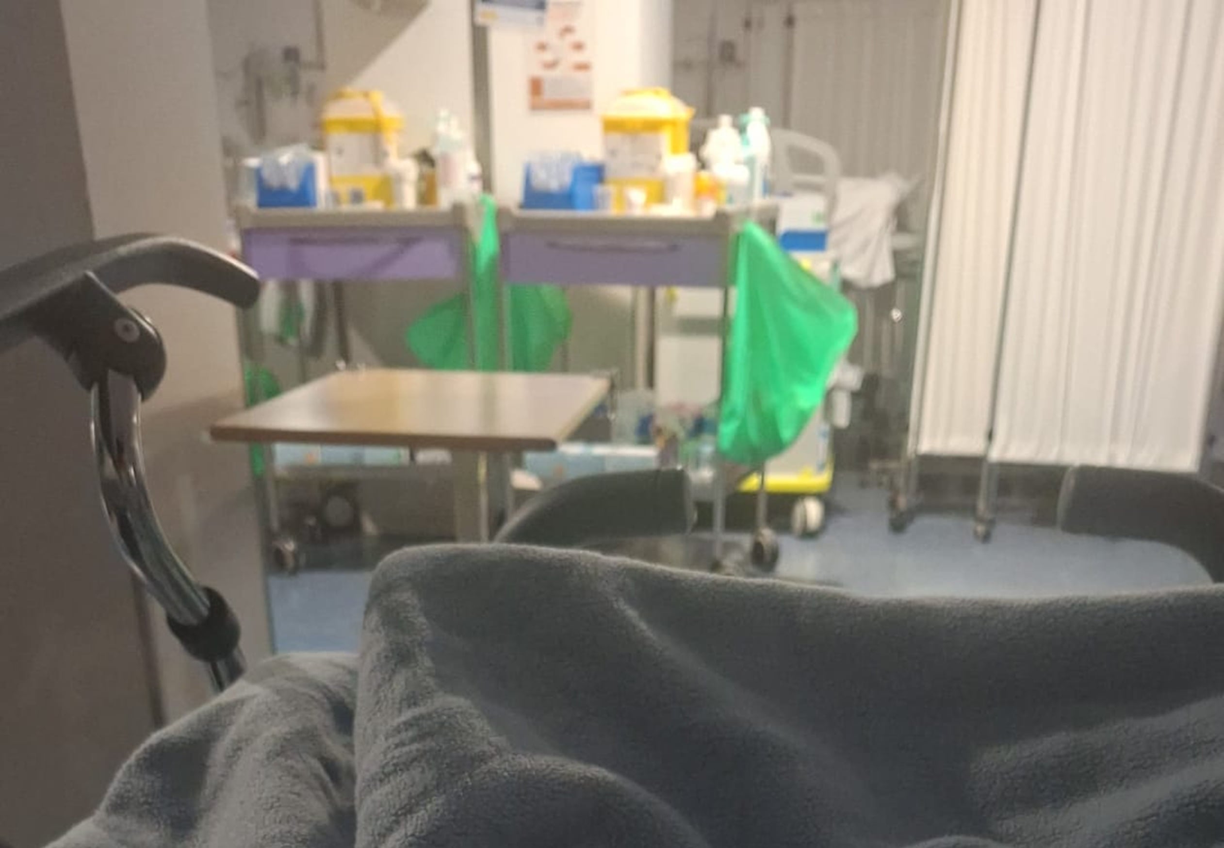 Johana en el hospital de la Candelaria