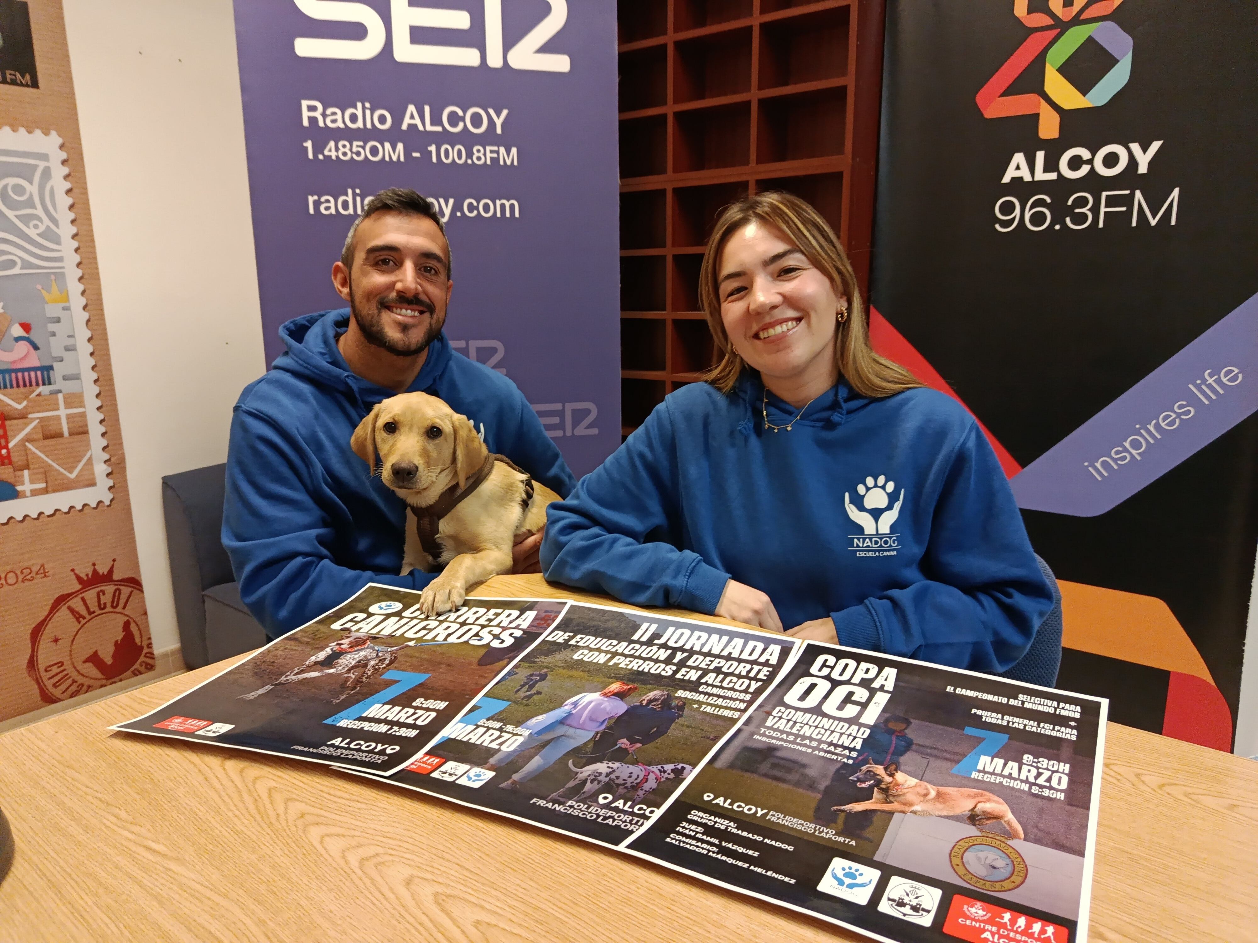 Andreu Fernández y Nerea Figueruelo del CD Nadog