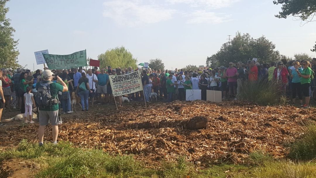 Concentración en Badajoz contra el camalote