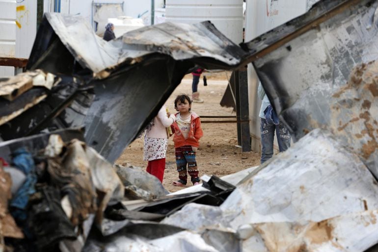 Campo de refugiados de Zaatari. MUHAMMAD HAMED (REUTERS)